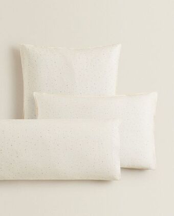 Funda de almohada lunas y estrellas con lino
