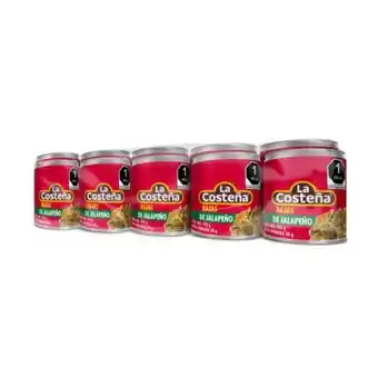 Sam's Club Chiles jalapeños en rajas la costeña en escabeche 10 pzas de 105 g oferta