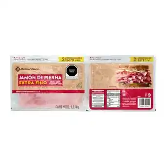 Sam's Club Jamón de pierna member's mark 2 pzas 567 g c/u oferta