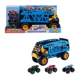 Sam's Club Camión de carga hot wheels monster trucks 4 pzas oferta