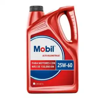 Aceite para autos mobil alto kilometraje 25w60 5 l