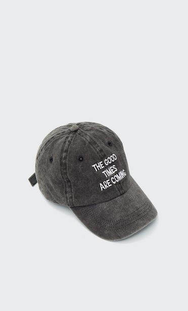 Stradivarius Gorra lavada mensaje oferta