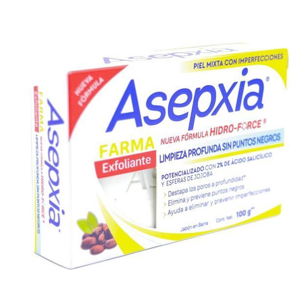 Farmacias de Apoyo Asepxia jabón farma exfoliante con 100 g oferta