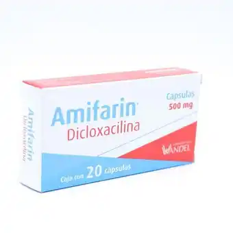 Farmacias de Apoyo Amifarin 500 mg caja con 20 cápsulas oferta