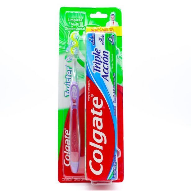 Farmacias de Apoyo Colgate cepillo dental y pasta triple acción con 75 ml oferta