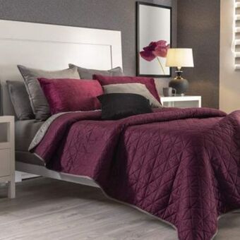 Muebles Dico Cobertor king size austral tejido rojo oferta