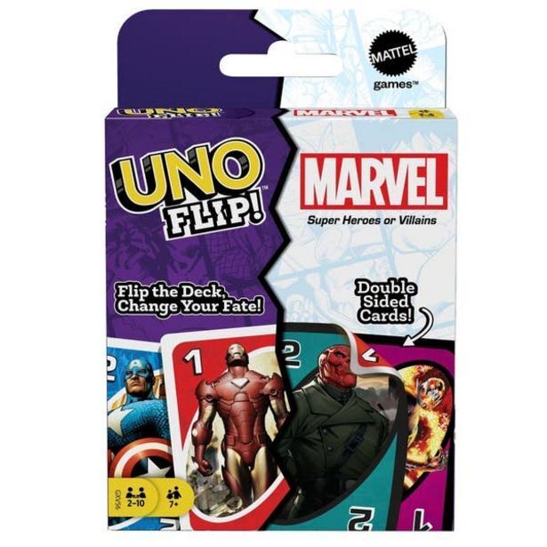 Juguetrón Mattel uno flip marvel gxv56 oferta