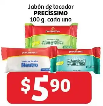 Soriana Mercado Jabón de Tocador Precíssimo 100g oferta