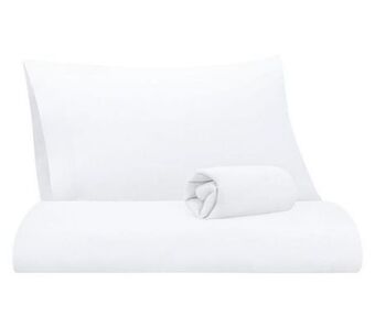 Muebles América Juego de sábanas individual polux blanco oferta