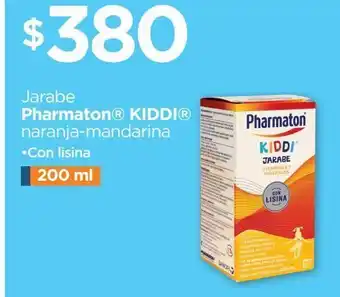 Chedraui Jarabe pharmaton kiddi naranja-mandarina con lisina 200ml oferta