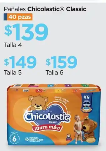 Pañales chicolastic classic talla 4 40 pzas