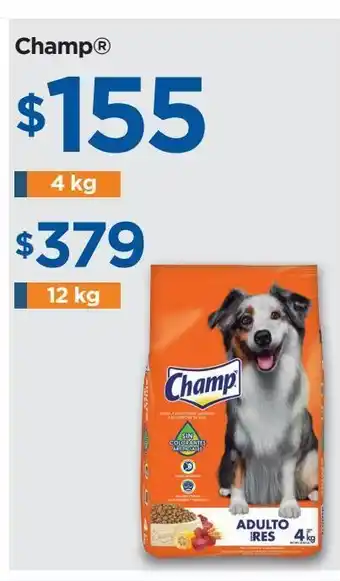 Alimento para perros champ 12 kg