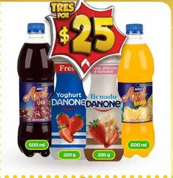Bodega Aurrerá Yogurt danone sabor fresa 220g oferta