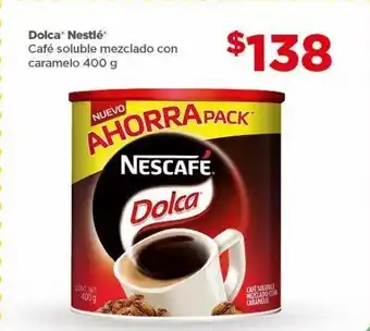 Bodega Aurrerá Café soluble nescafé dolca mezclado con caramelo 400g oferta