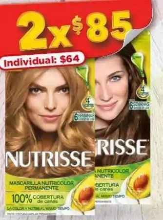 Bodega Aurrerá Tintes para cabello nutrisse x 2un oferta