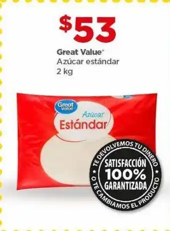 Bodega Aurrerá Azúcar estandar great value 2kg oferta