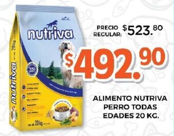 Alimento Nutriva Perro Todas Edades 20kg