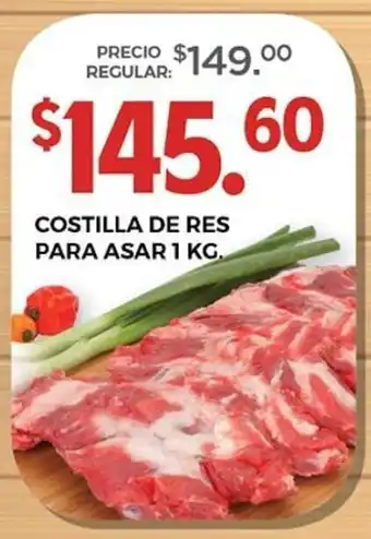 SuBodega Costilla de Res para Asar 1kg oferta