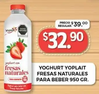 Yoghurt Yoplait Fresas Naturales para Beber 950g