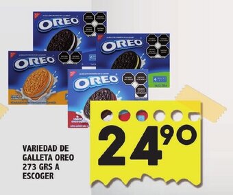 Alsuper Variedad de Galleta Oreo 273g a escoger oferta