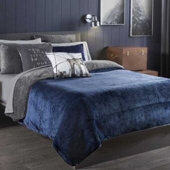Muebles Dico Cobertor king size alaska tejido azul oferta