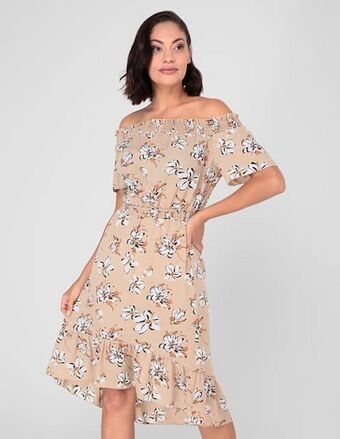 Suburbia Vestido midi la mode floral oferta