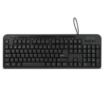 Teclado alámbrico vorago negro kb-204