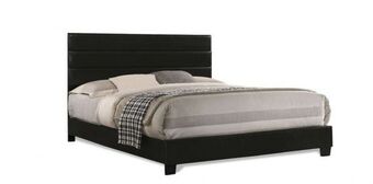 Muebles Dico Cama tapizada queen size alba negro oferta