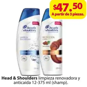 Zorro Head & Shoulders Limpieza Renovadora y Anticaída 12-375ml 10-650ml oferta