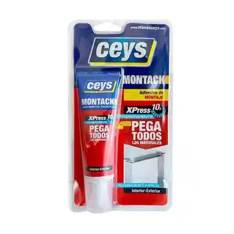 Pegamento de montaje montack express transparente blíster 80grs 7262 ceys