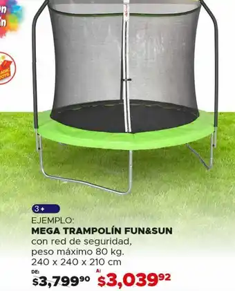Mega trampolín fun&sun