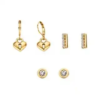 Ésika Estuche de aretes x3 love letters oferta