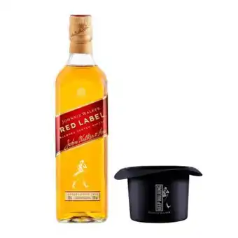 Whisky johnnie walker red label 700 ml + jigger