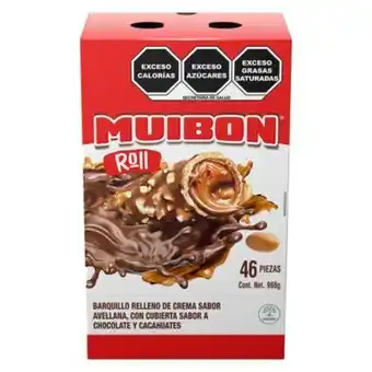 Chocolate muibon roll 46 pzas