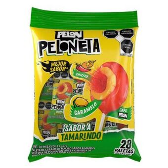 Sam's Club Paleta pelon peloneta sabor tamarindo con mango 28 pzas de 21 g oferta