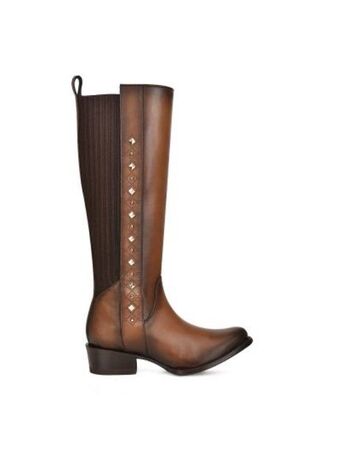 Cuadra Bota alta en piel genuina. oferta