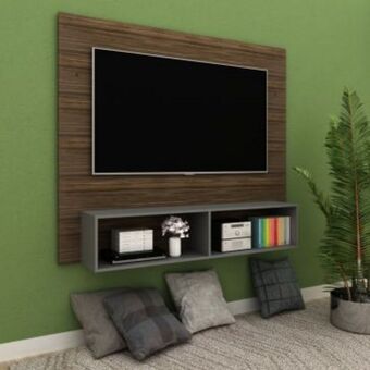 Muebles Dico Panel para tv pantalla de 65'' dione café oferta