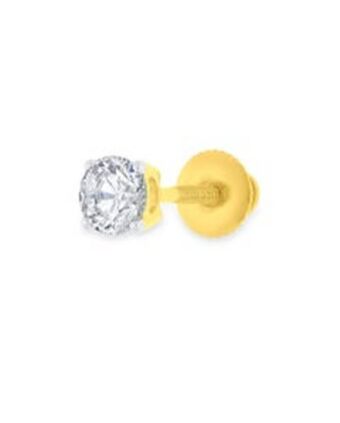 Joyerías Bizzarro Arete individual de oro con diamante oferta