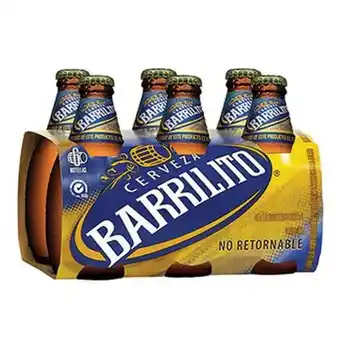 Soriana Súper Cerveza clara barrilito botella 6 pack 325 ml oferta