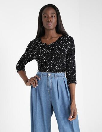 Suburbia Blusa contempo manga 3/4 oferta