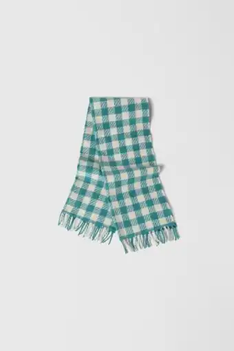 ZARA Kids/ bufanda punto cuadro vichy oferta