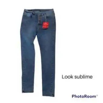 Pantalón de mezclilla para dama look sublime azul re-103
