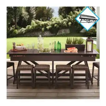 Comedor transformable a mesa de juego member's mark lakemont de 7 pzas