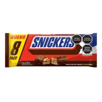 Sam's Club Chocolate snickers 8 pzas de 48 g c/u oferta