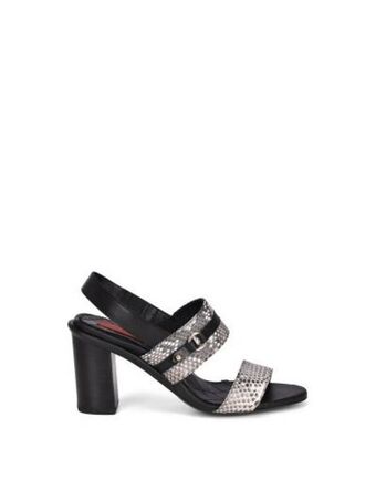 Cuadra Sandalia de tacón en piel de pitón . oferta