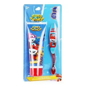 Econopack super wings cepillo y pasta dental, dental kids