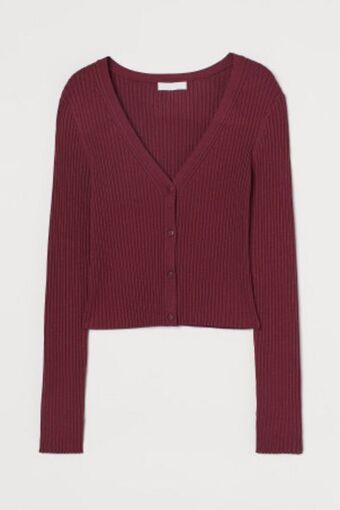 H&M Cárdigan en tejido acanalado oferta