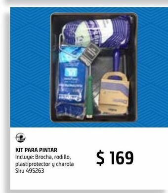 Sodimac Homecenter Kit rodillo y brocha domést 9" 5 pzas oferta
