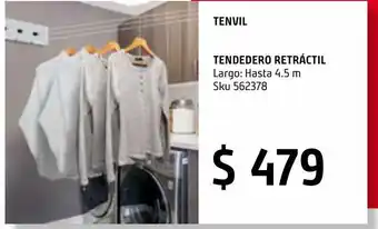 Sodimac Homecenter Tendedero retractil oferta