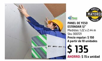Sodimac Homecenter Panel yeso estandar 1/2" plaka oferta